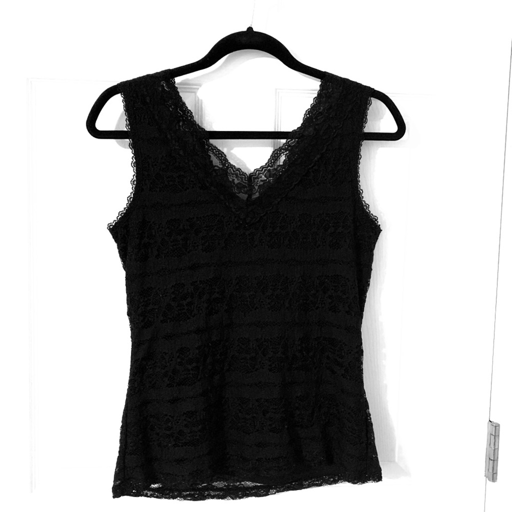 New York & Company Dressy Black Tank